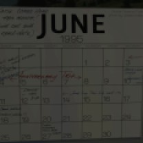25. And right nearby a calendar with the date of the marriage: June 4. Hmm, that was just two days ago. Also, it looks like Jan and Terry didn’t make it. They’re on an anniversary trip, which finally explains their absence for Kaitlin’s return.