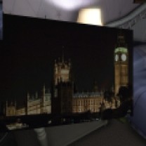 Our second postcard, from London, is sitting on an end table next to Terry's side of the bed in his and Jan's bedroom.