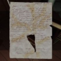 4. The letter is ripped, but the last paragraph seems to say that Terry is always welcome at his uncle's house, although Oscar also says "I will understand of course if you feel you cannot accept the invitation." Why would Terry feel this way? Was there bad blood between the two? Why would Oscar have willed Terry the house, then?