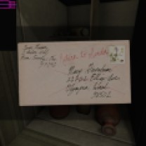 10. It also contains a letter to Mary Greenbriar, Terry's mother. Mary returned it, perhaps without opening it. More evidence of bad blood between family members here. If you squint really hard, you can just barely make out the postage date stamp: it looks like it was sent on February 23, 1973.