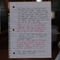 In this note, found in a folder on an endtable in a couch nook as you come through the passage into the first floor's east wing, sketches out Sam's and Lonnie's respective relationships with their mothers.
